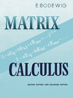 cover image of Matrix Calculus